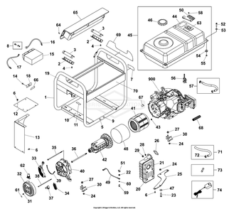Part Location Diagram of 704330 Briggs and Stratton Decal